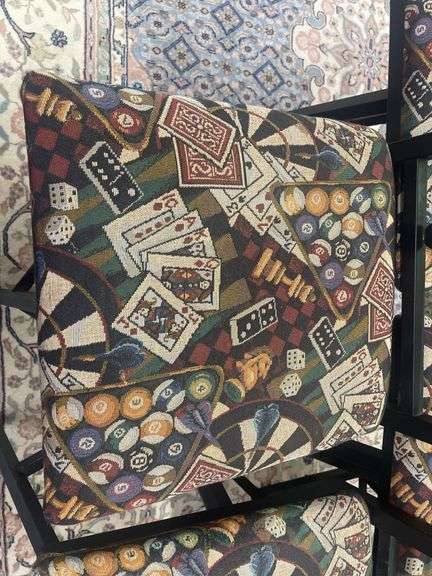 (5) Black Metal Swivel Bar Stools