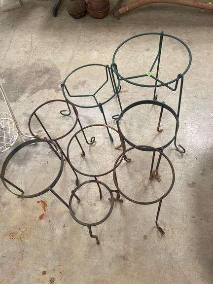 (8) Metal Plant Stands