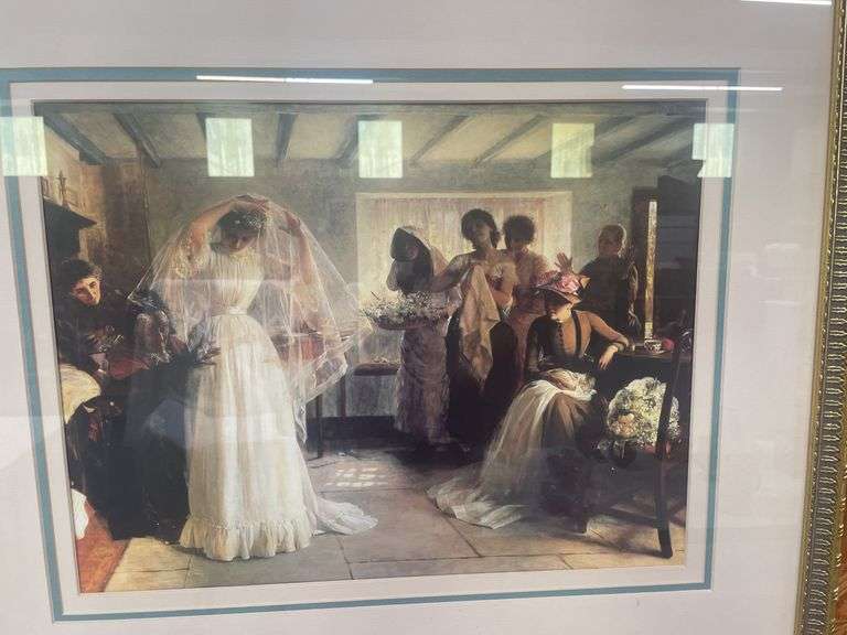 Framed Art Print - Wedding Scene