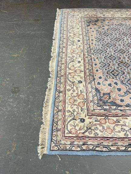 Large Area Rug with Floral Pattern