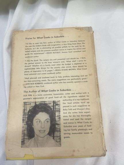 What Cooks in Suburbia by Lila Perl, 1961 First Edition Cookbook