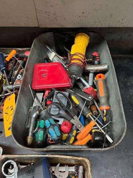 (2) Pans of Screwdrivers, Allen Wrenches
