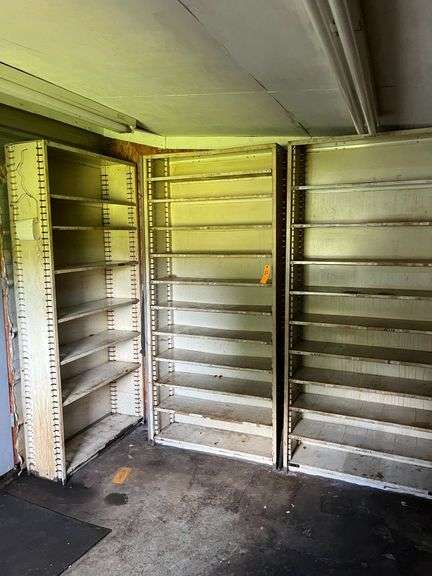 (3) Metal Shelves