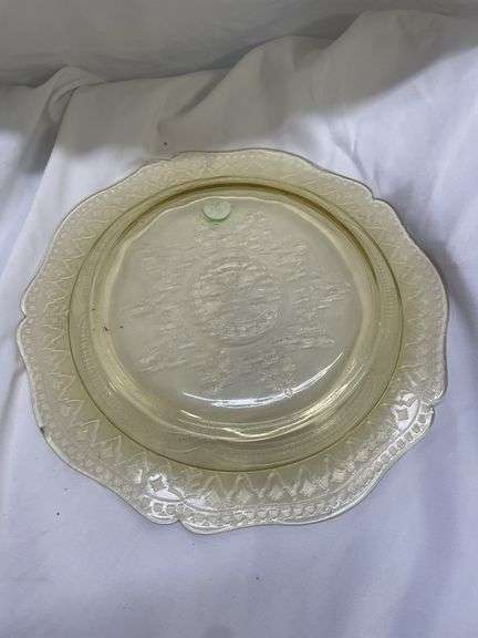 Depression Glass Plate Collection