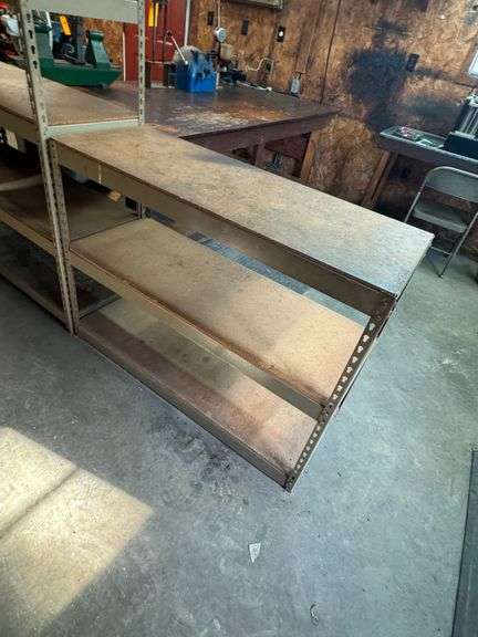 (3) Metal Shelves