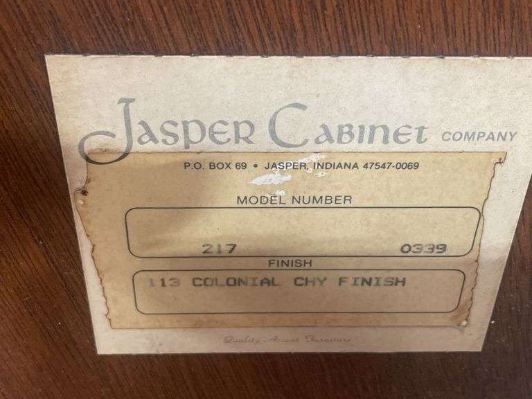 Jasper Cabinet Company Colonial Style Mahogany Chest of Drawers