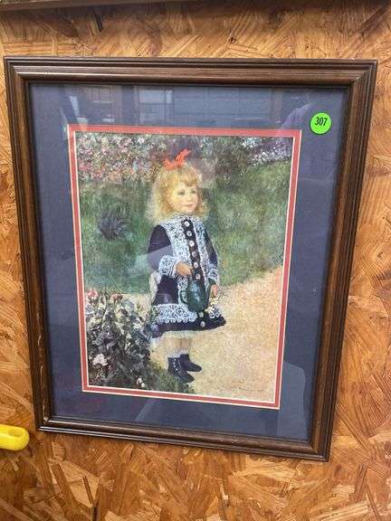 Framed Print of "A Girl with a Watering Can"