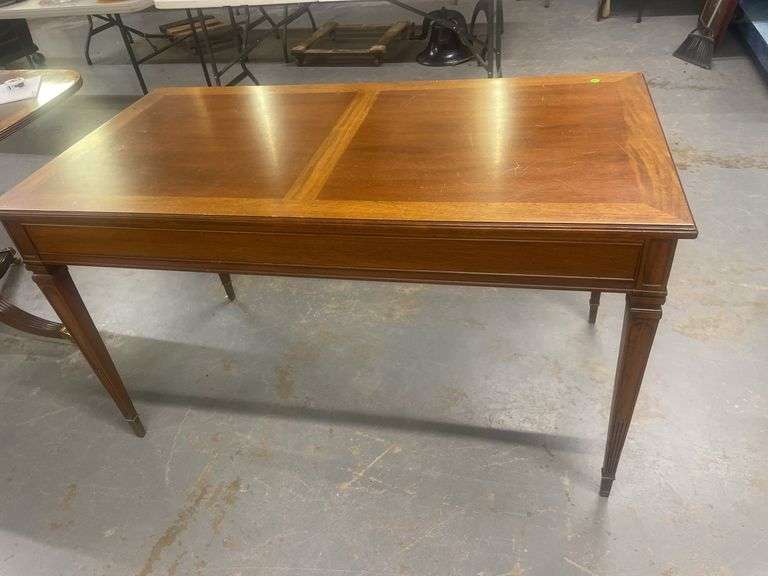 Classic Wood Desk with Three Drawers