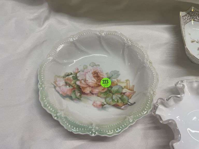 Assorted Decorative Bowls, Shoe, and Teapot
