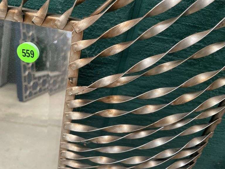 Metal Framed Square Wall Mirror