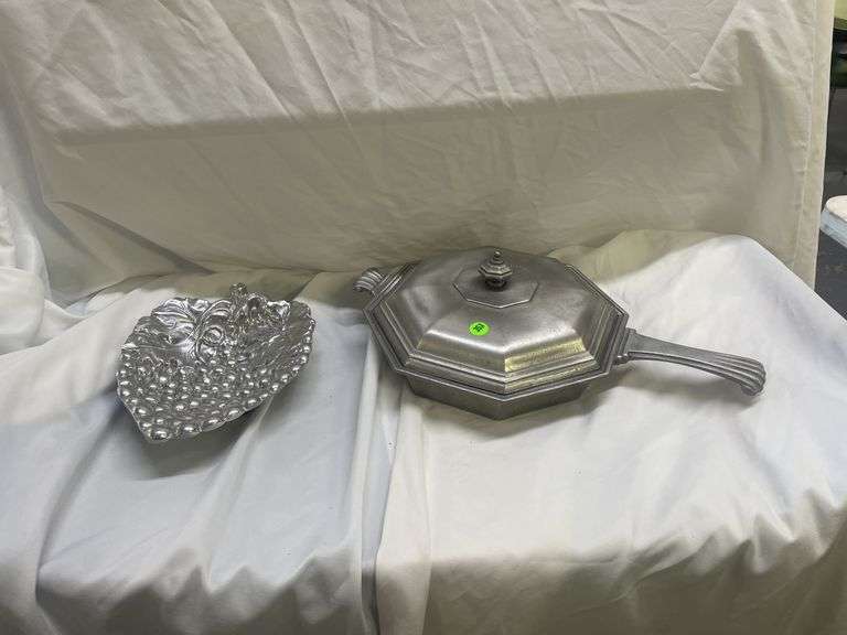 Pewter Dish and Serving Tray