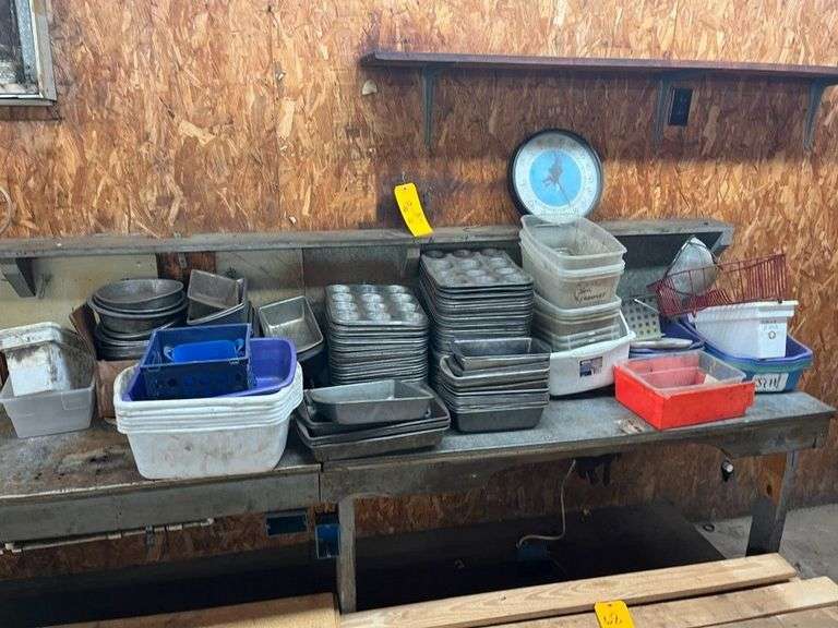 Large Group of Trays & Plastic Pans
