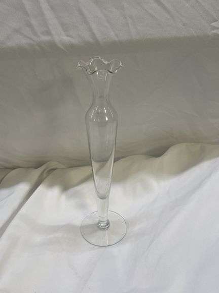 Glass Tray and Vase