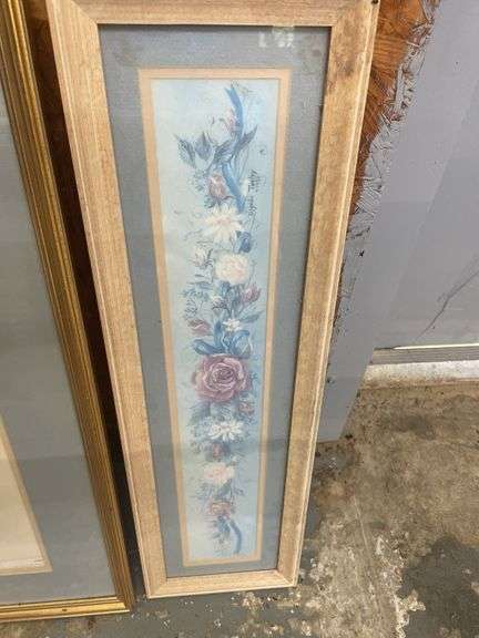 Framed Floral Prints - Pair