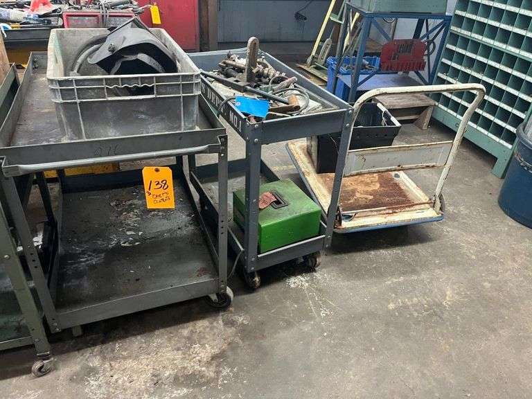 (3) Rolling Carts & Contents