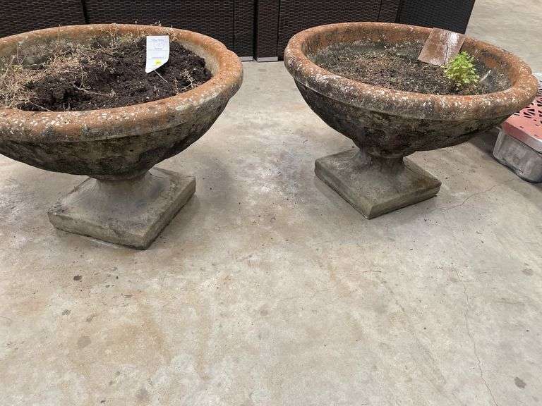 Pair of Large Garden Urns