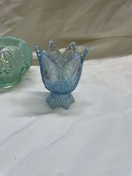 Fenton Carnival Glass Candle Holders