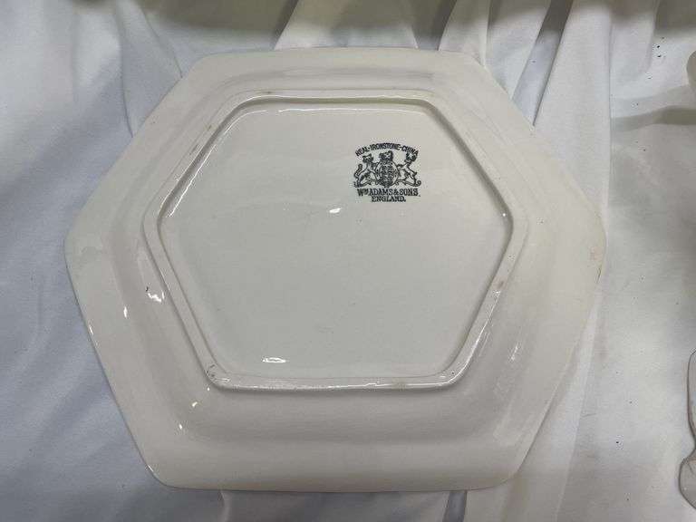 Ironstone China Covered Dish and Stand