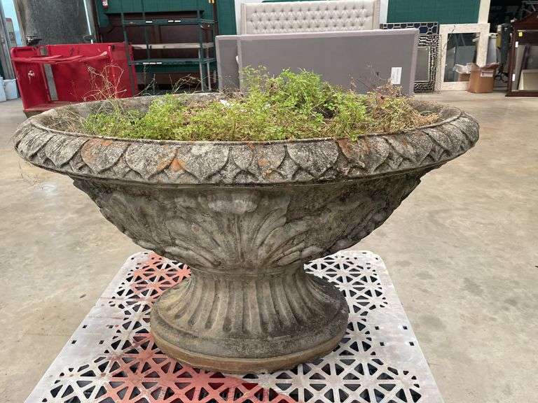 Large Concrete Garden Urn