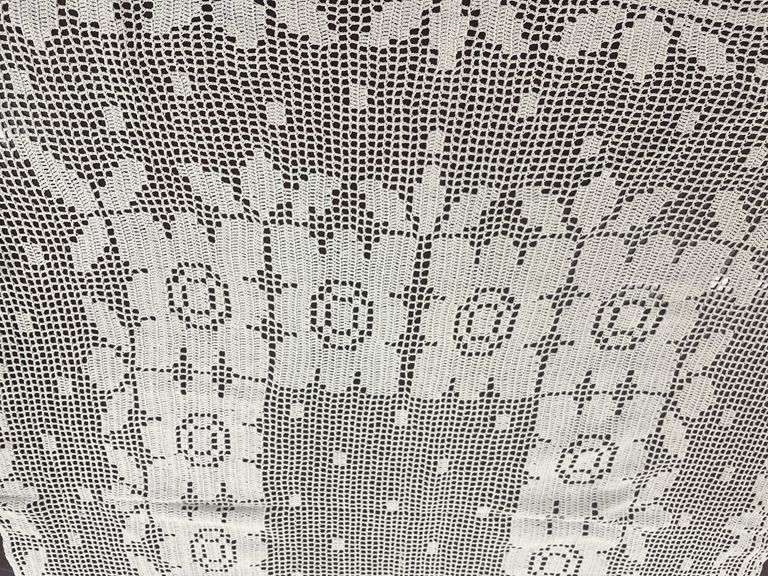 Assorted Handmade Doilies and Table Linens