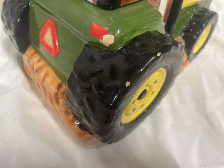 John Deere Tractor Ceramic Cookie Jar