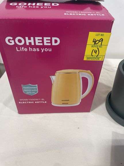 Kettle, Power Bank, Planters, and Charger