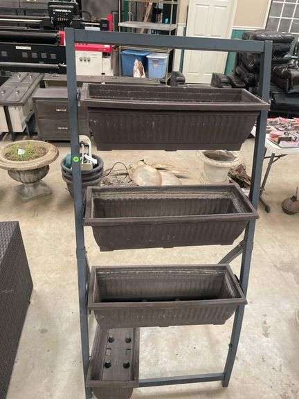 Tiered Planter Stand with Four Planter Boxes