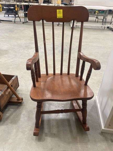 Childs Wooden Rocking Chair