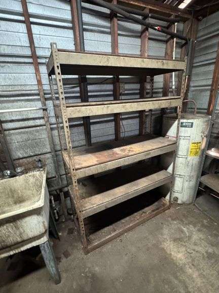 (9) Metal Shelves