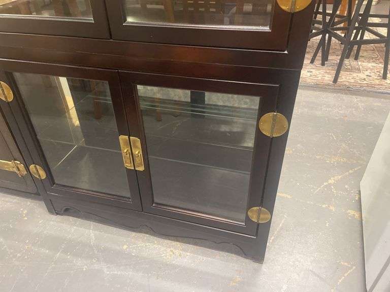 Wood and Glass Display Cabinet