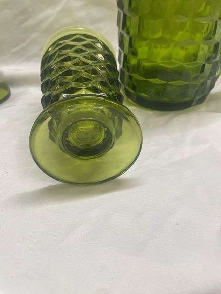 Indiana Glass Pitcher and (5) Tumblers