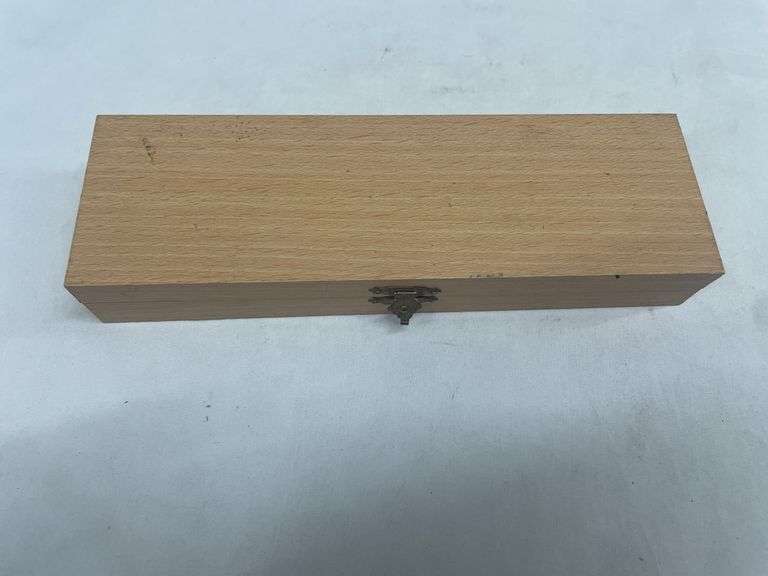 (2) Decorative Pocket Knives in Wooden Case