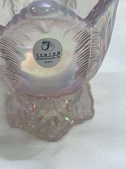 Fenton Carnival Glass Candle Holders