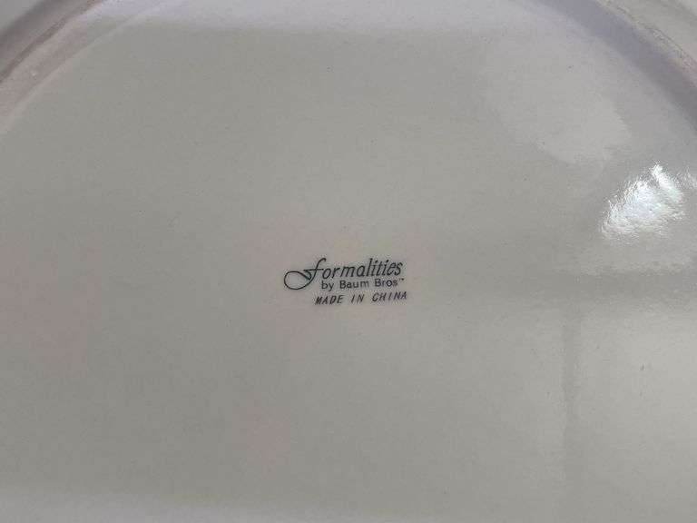 Formalities by Baum Bros Holly Berry China Set