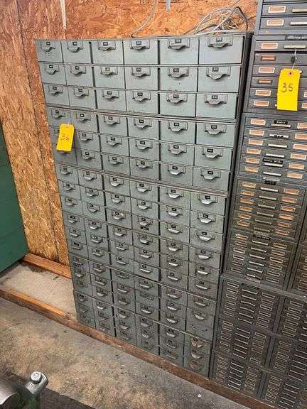 Metal Cabinets with Drawers for Parts