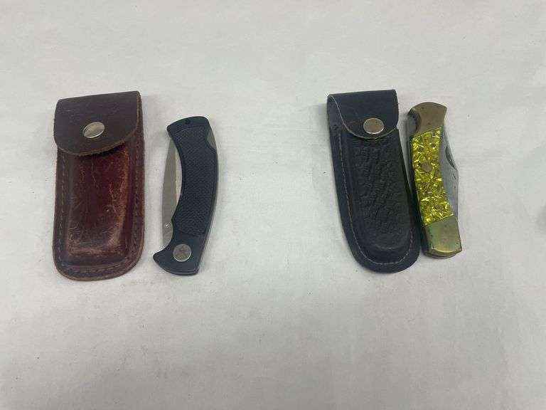 (2) Pocket Knives with Sheaths image