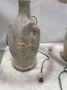 (2) Pottery Table Lamps with Shades