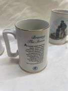 (4) Norman Rockwell Mugs