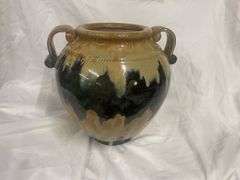 Earthenware Pottery Vessel with Handles