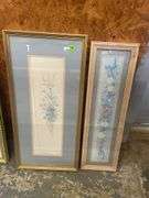 Framed Floral Prints - Pair