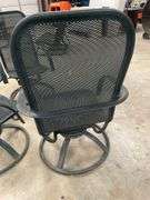 Set of Four Outdoor Swivel Chairs