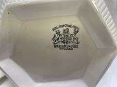 Ironstone China Covered Dish and Stand