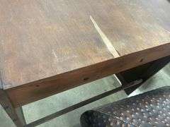 Small Wood Desk with Drawers