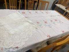 Embroidered and Crocheted Table Linens