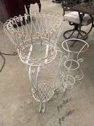 (2) Metal Plant Stands