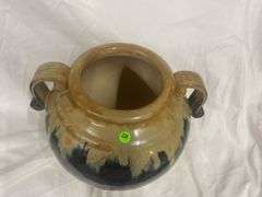 Earthenware Pottery Vessel with Handles