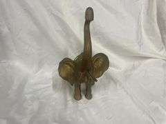 Detailed Brass Elephant Sculpture
