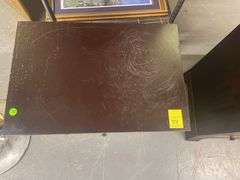 Small Dark Brown Wooden Side Table