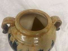 Earthenware Pottery Vessel with Handles