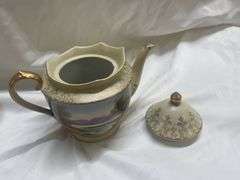 Assorted Decorative Bowls, Shoe, and Teapot